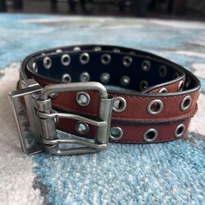 Genuine leather belt adjustable size S (30-33)